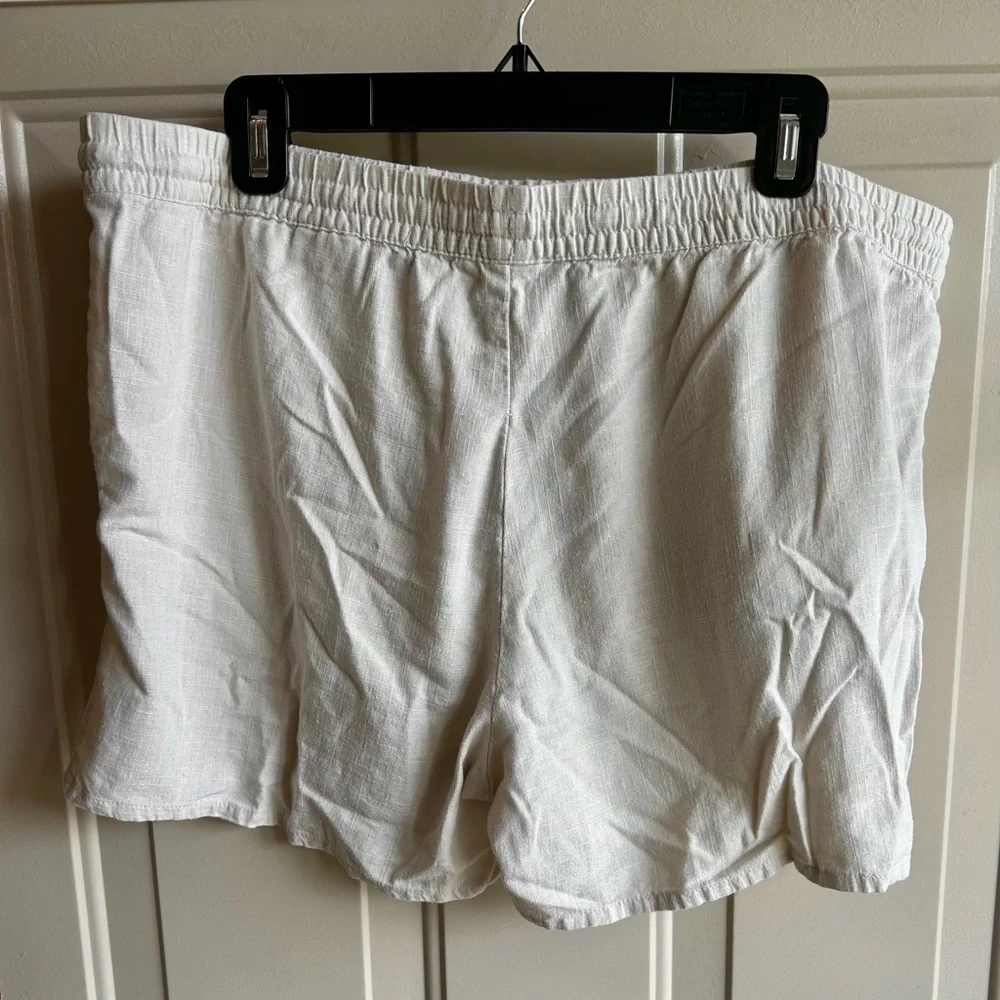 Beige Drawstring Shorts - Picture 3 of 3